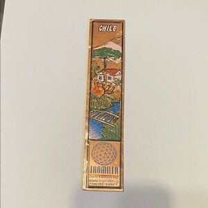 Chile Souvenir Copper Bookmark